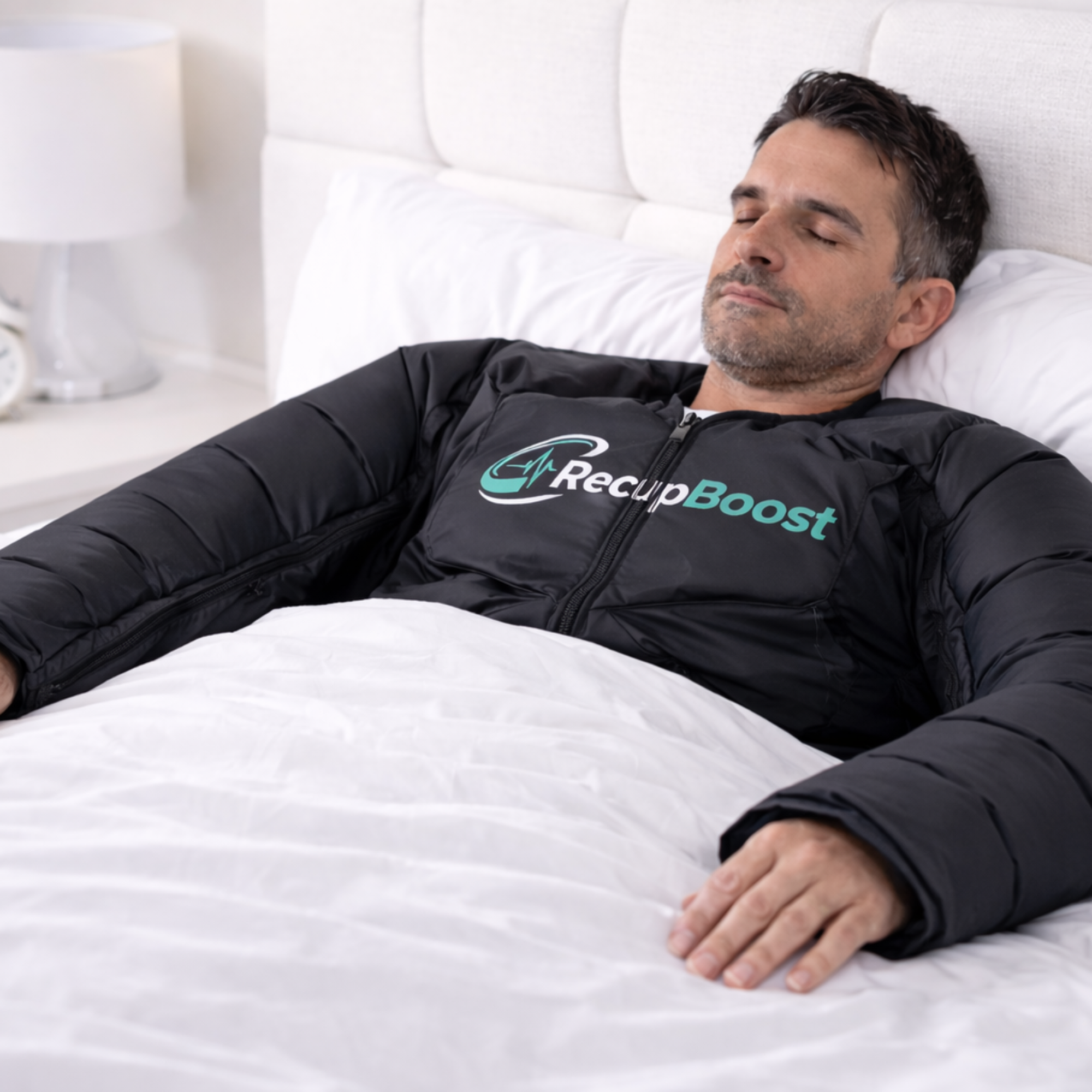 Manchon de pressothérapie (bras, épaules, pecs) pour récupération - RecupBoost